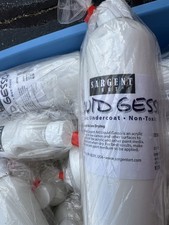 3x16-Oz Gesso Non-Toxic Water Resistant Acid Free Primer White