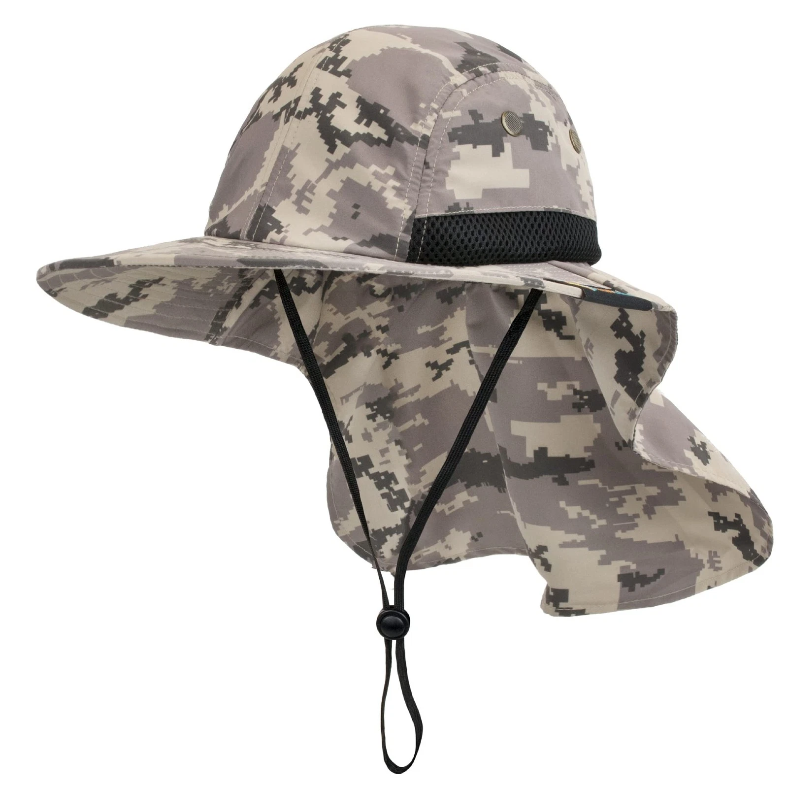 UPF50+ Sun Hat for Men Women with Neck Flap, Wide Brim UV Protection Fishing ...