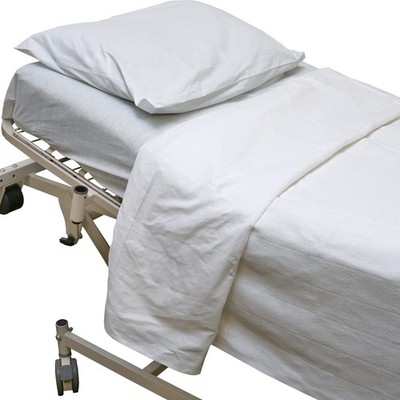 All in Hospital Bed Linen in a Bag, Top Sheet, Bottom Sheet, Pillow Case and ...