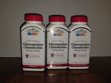Lot Of 3 Bottles 21st Century Glucosamine/Cho...