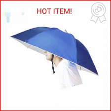 Bocampty Umbrella Hat, 37 inch Fishing Umbrella Hat Hands Free Foldable UV Prote