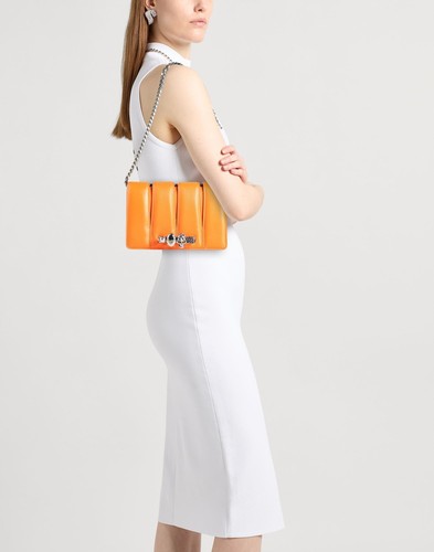 McQueen - Women - Leather Flap bag - Orange
