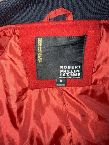 Robert Phillipe Championship League Varsity Jacket  Red Size S image 4
