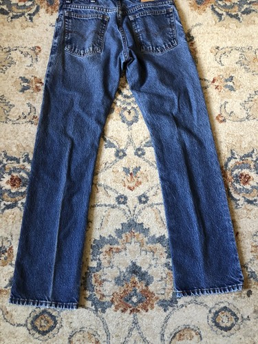Levis 517 Jeans Mens 30x32 Blue Denim Bootcut Made Mexico Classic Style - Picture 10 of 13