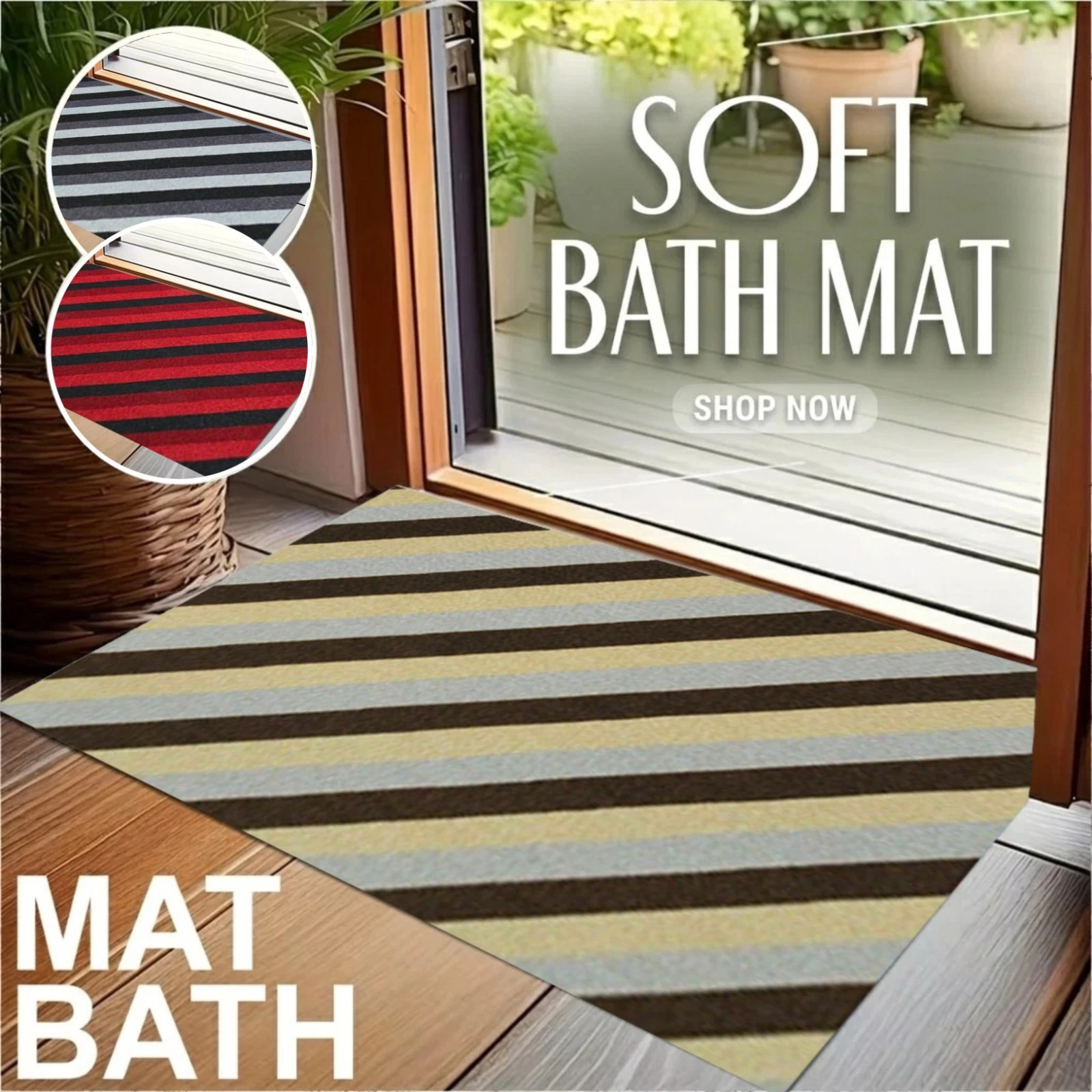 D&T Furnishing modern geometric rug, styled in a room
