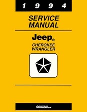 1994 Jeep Cherokee, Wrangler Factory Shop Ser...