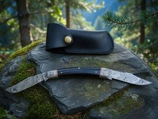 Cuchillo de doble hoja Timber Wolf Damascus Trapper 19 TW329