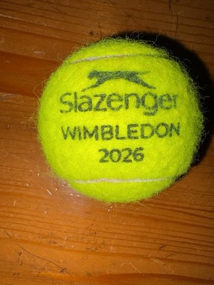 Official Used Wimbledon 2026 Match Ball Djokovic vs Safiullin Centre Court  