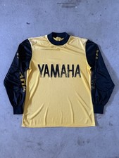 Vintage 70s Yamaha Motocross Racing Jersey Mesh Mens M/L Motorcycle USA Viking