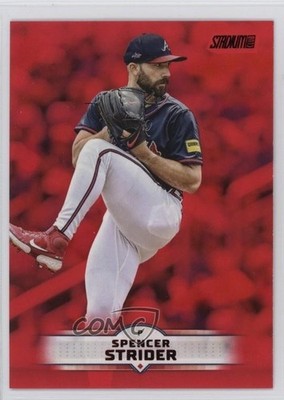 2025 Topps Stadium Club Red Foil Spencer Strider #90 1k4e