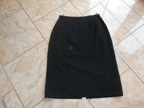 D2719 Markenlos Jupe 44 Noir Uni Bien - Photo 1/1