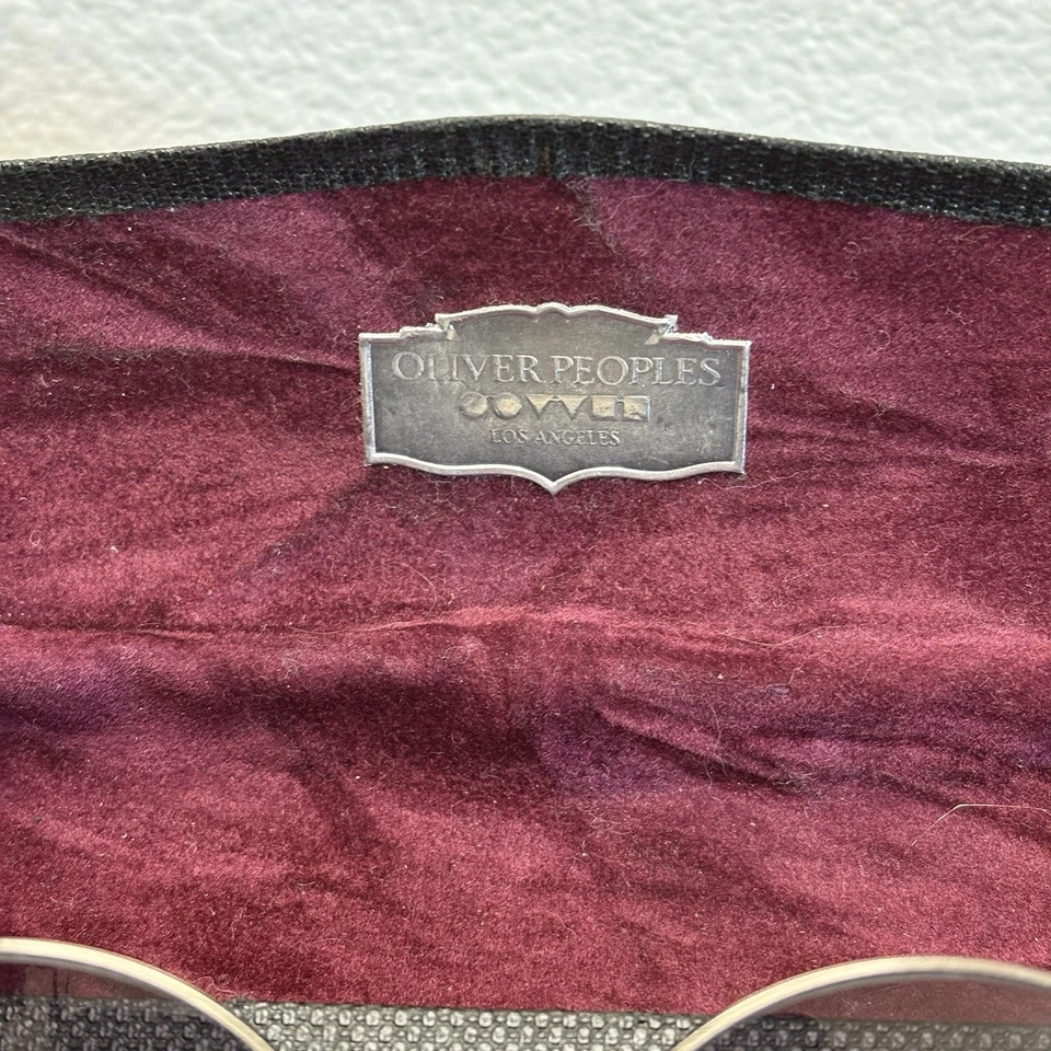 Vintage 1980’s Oliver Peoples Sunglasses Complete Case Chain Cloth Rare! - Image 3 of 4