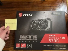 AMD Radeon RX 5700 Graphics Card - MSI Mech OC - Working - Used