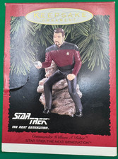 Hallmark Keepsake Ornament STAR TREK - The Next Generation Commander Riker 1996