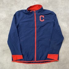 Carl Banks MLB Cleveland Indians Windbreaker Men's XL Vintage Baseball Jacket, N