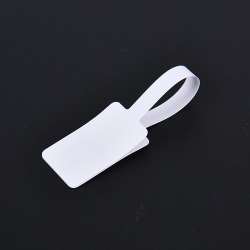 100pcs White Price Label Tags with Hanging String Jewelry Stationery Shoes xp - Picture 2 of 13