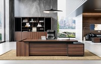 Edler Chef Schreibtisch Designer Ecktisch Robuste Arbeitszimmer MöBel