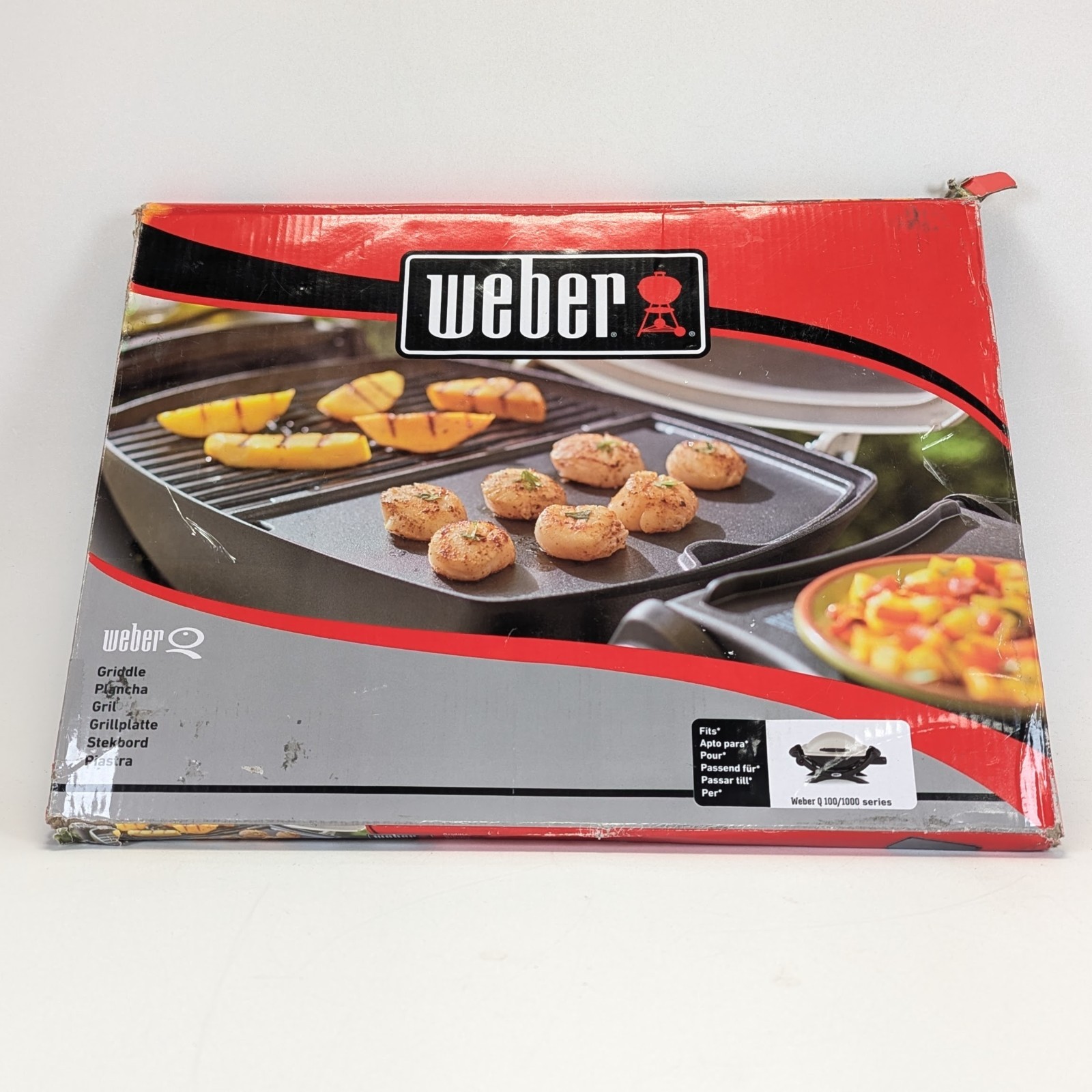 Weber 6558 Cast-Iron Griddle for Weber Q100/ Q1000 Gas Grill