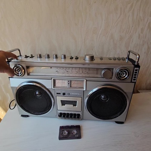 BOOMBOX CROWN CSC-850F lettore cassette radio impianto audio stereo HIFI anni 80 - Video 1 di 1