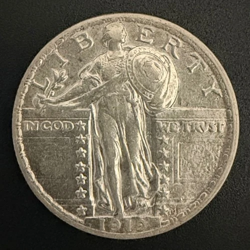 1919-P Standing Liberty Quarter 25c AU About Uncirculated Better Date