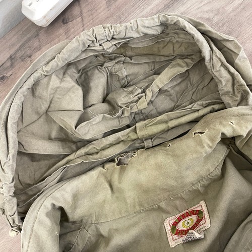 Vintage Banana Republic L Safari Kapuze Weste hellbraun Fotograf Cargo *Thrashed* - Bild 17 von 23