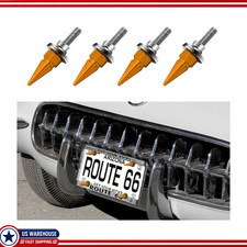 4pcs Decorative License Plate Screws Gold Stainless Steel And Alumincolor Gold 4pcs Decorative License Plate Screws Gold Stainless Steel And Alumincolor Gold