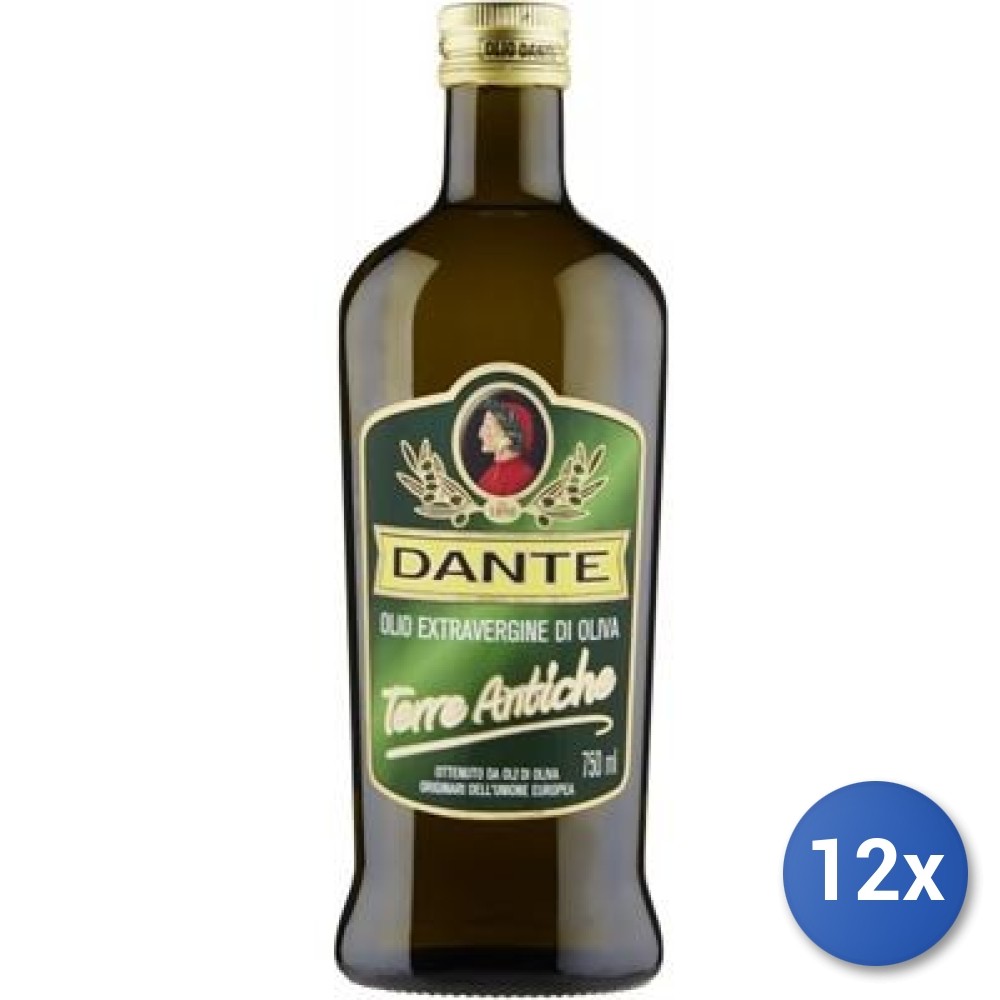 12X Multipack Dante Extra Virgin Oil Ancient Lands 750Ml