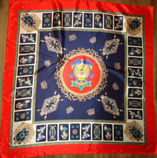 Vintage-1960s J Wonderful Women's Silk Scarf Size-35x34 in