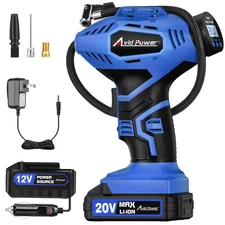 AVID POWER Cordless Tire Inflator Portable Air Compressor, 20V Rechargeable