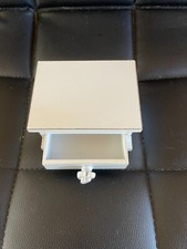 SHABBY CHIC TRINKET JEWELLERY BOX with MIRROR and DRAWER - WHITE - HEART