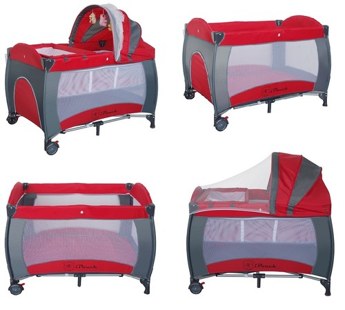 New All in 1 Deluxe Baby Portable Travel Cot Portacot Playpen Crib Bed Bassinet - Picture 12 of 14