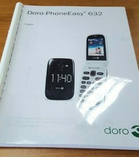 DORO PHONE EASY 632 PRINTED INSTRUCTION MANUAL USER GUIDE A5 HANDBOOK