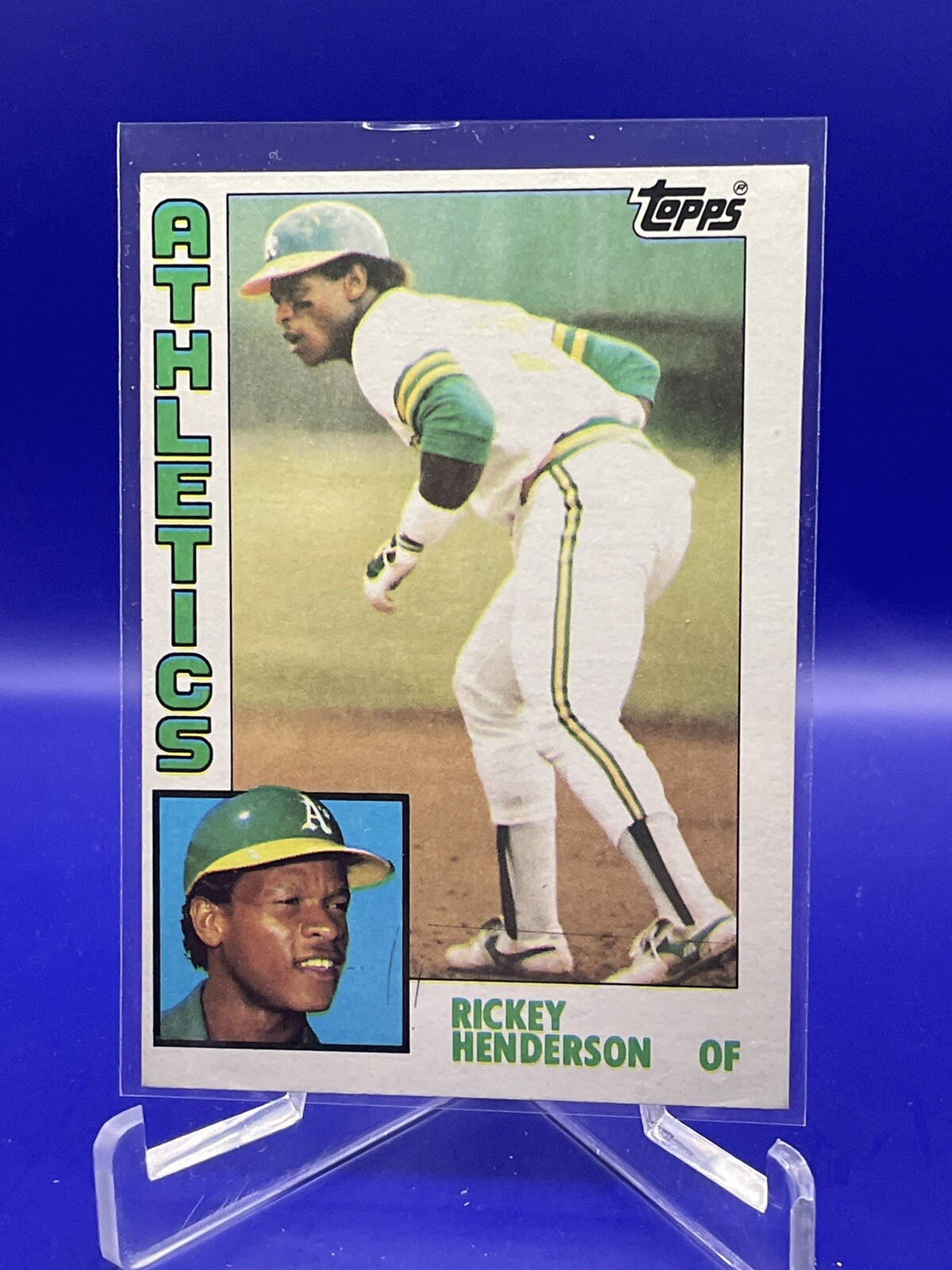 1984 Topps Rickey Henderson Oakland Athletics #230 Baseball Card