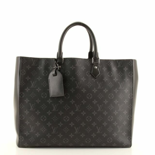 Louis Vuitton Grand Sac Shoulder Bag Black Leather for sale online