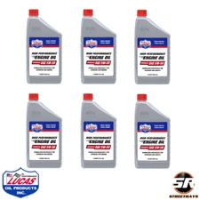 Lucas Oil Synthetic SAE 5W-50 High Performance Motor Oil 10101 - 6 Qt Bottles