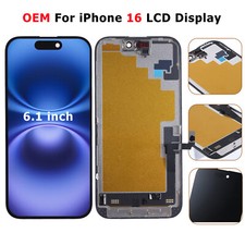 6.1" Best OEM For iPhone 16 LCD Display Touch Screen Replacement Digitizer Frame