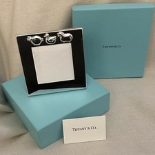 *SALE*  Tiffany Sterling Silver Baby Photo Frame - Square 10x10cm - Animals