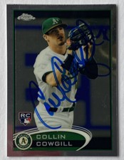 Collin Cowgill Signed Topps #178 2012 Rookie Card Oakland Athletics Auto MLB RAD