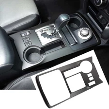 Matte Black Central Central Gear Shift Box Panel Cover Trim for 4Runner 2010+