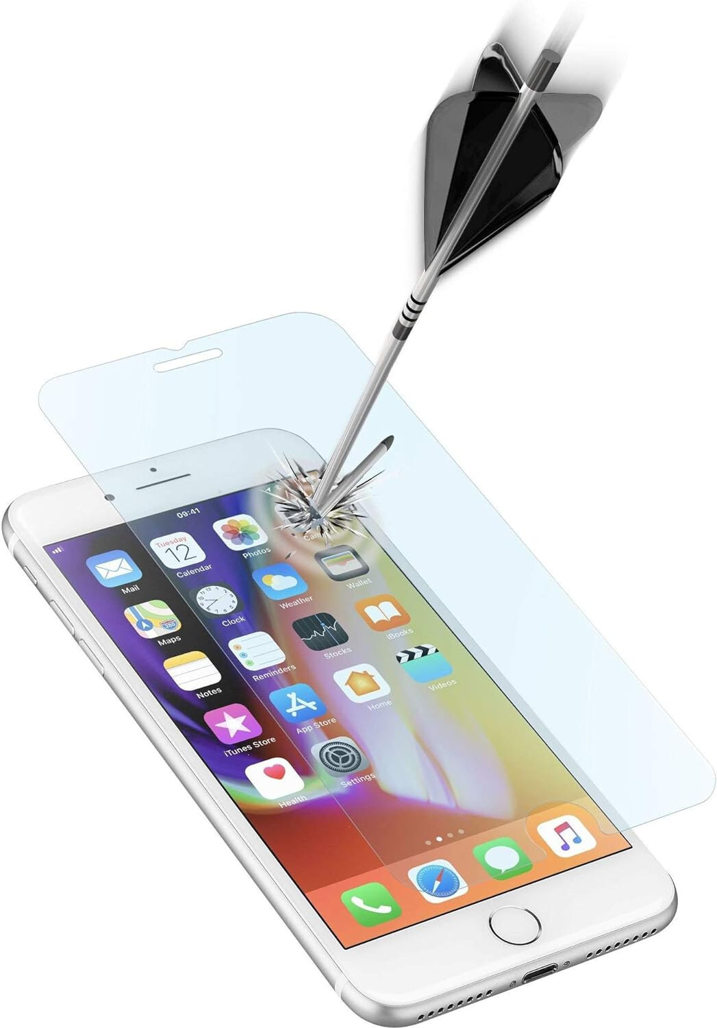 Cellularline Impact Glass Apple iPhone 8 Plus/7 Plus - Glass Vetro Protettivo