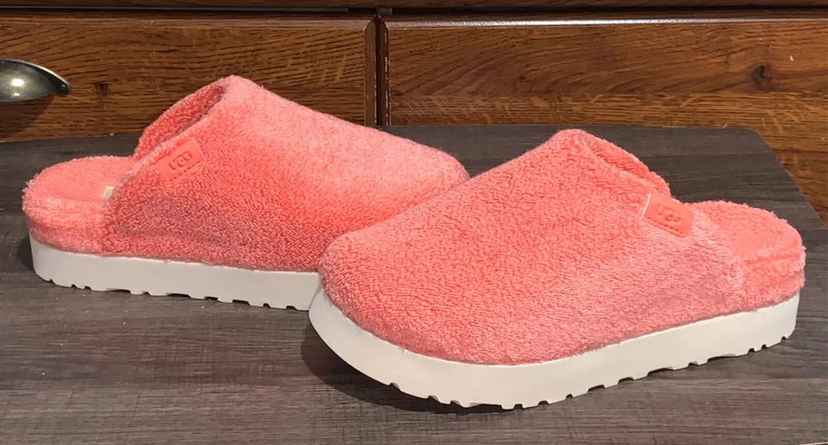 Peach ugg shop slides