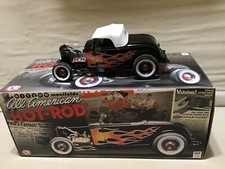 Ford 1932 All American Hot Rod Black Flamed Diecast Roadster 118 Acme 5004.
