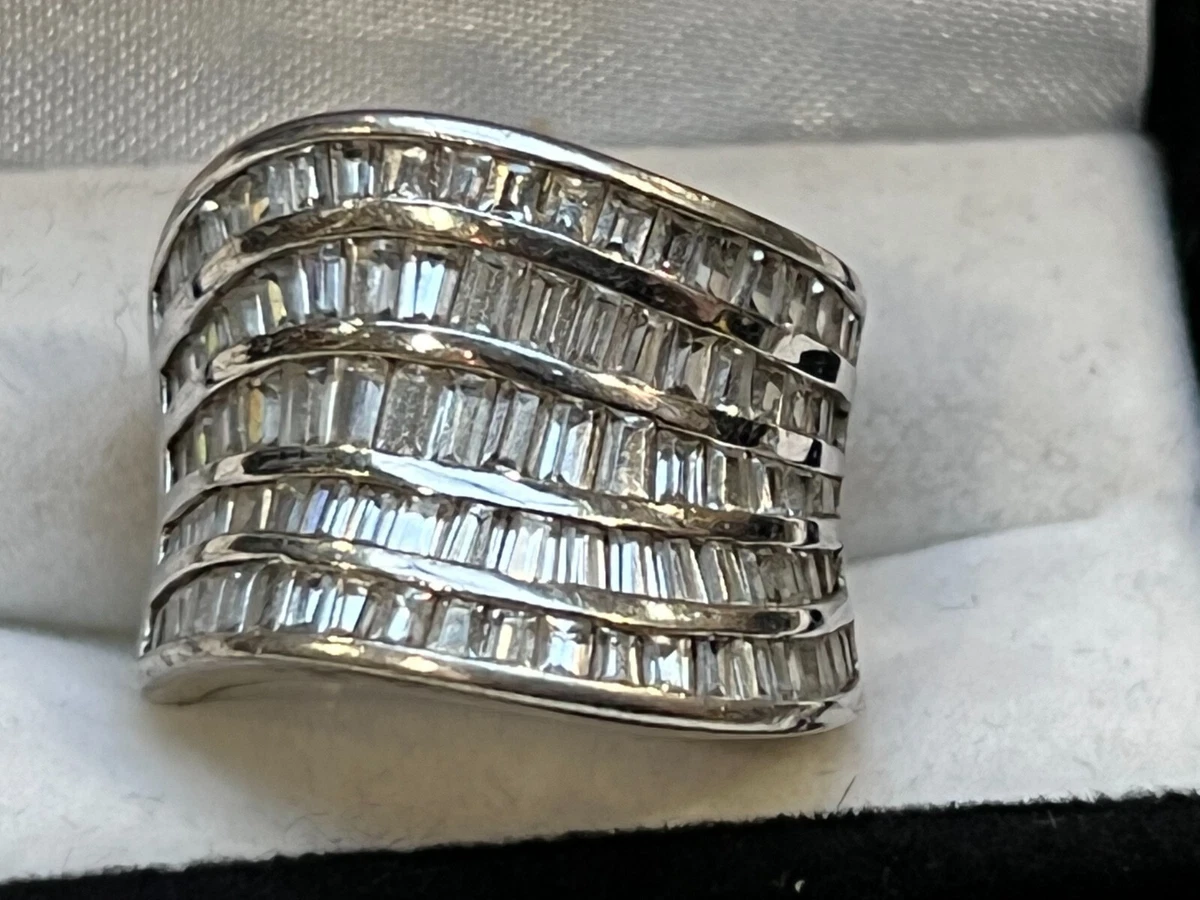 Diamonique rings shop ebay