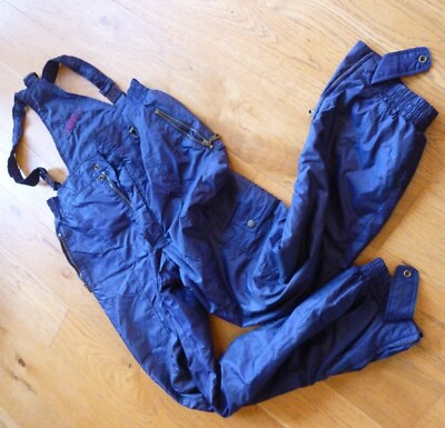 Rodeo Salopettes Vintage 80er 90er Skibekleidung lila Herren 40'' Taille LESEN Hipora