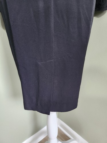 VTG Danny Nicole New York Long Blazer Jacket Dress 6P Black Lace Accent Shimmer - Picture 6 of 15