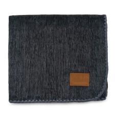 Handmade Dark Grey Alpaca Wool Blanket Soft Warm Queen Throw Sofa Couch 85"x65"