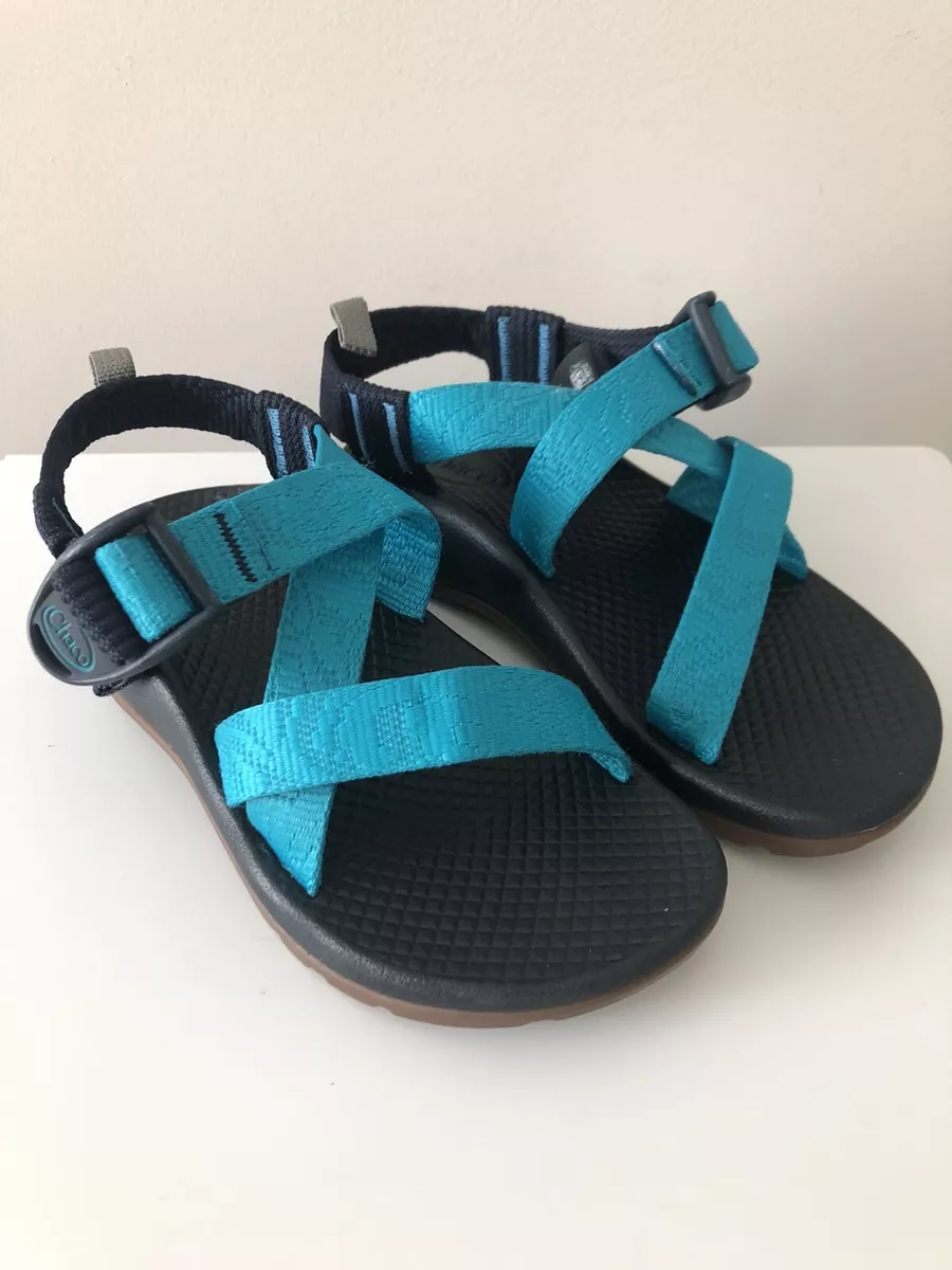 Chaco Kids Size 12 Z 1 Ecotread Adj Strap Teal Sports Sandals J180275 Boy Girl