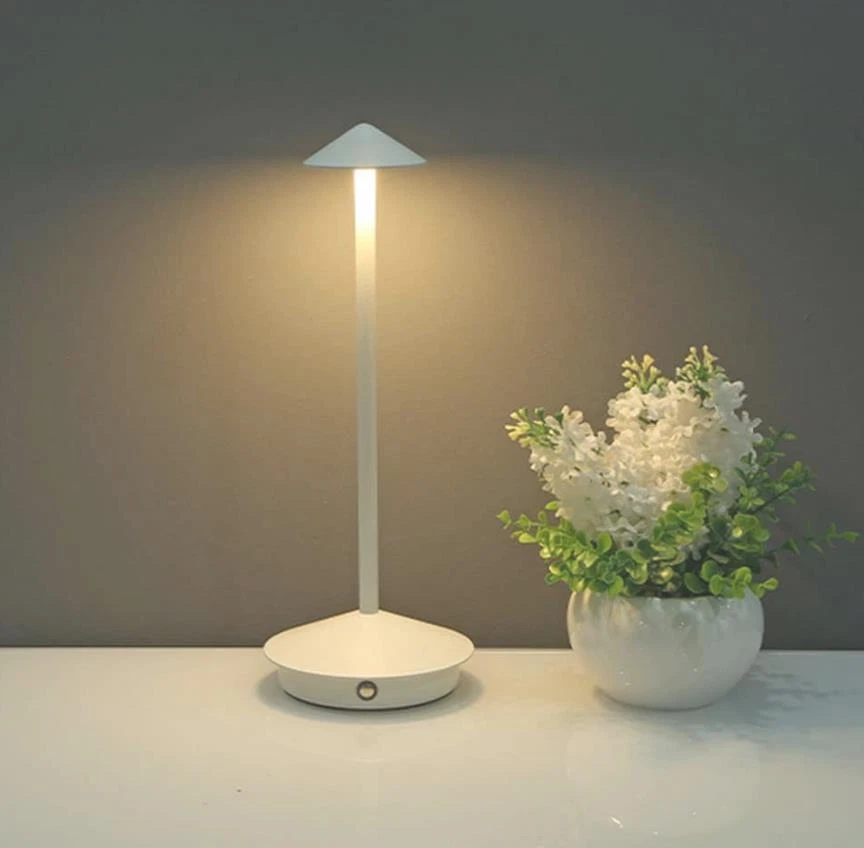 Lampada da Tavolo LED PINA Touch Ricaricabile Dimmerabile Tre Tonalità Luce IP20 - Immagine 4 di 4