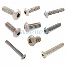 LOT20 GR2 TA2 Pure Titanium M3/M4/M5/M6 Socket Dome Allen Head Cap Screw Bolts