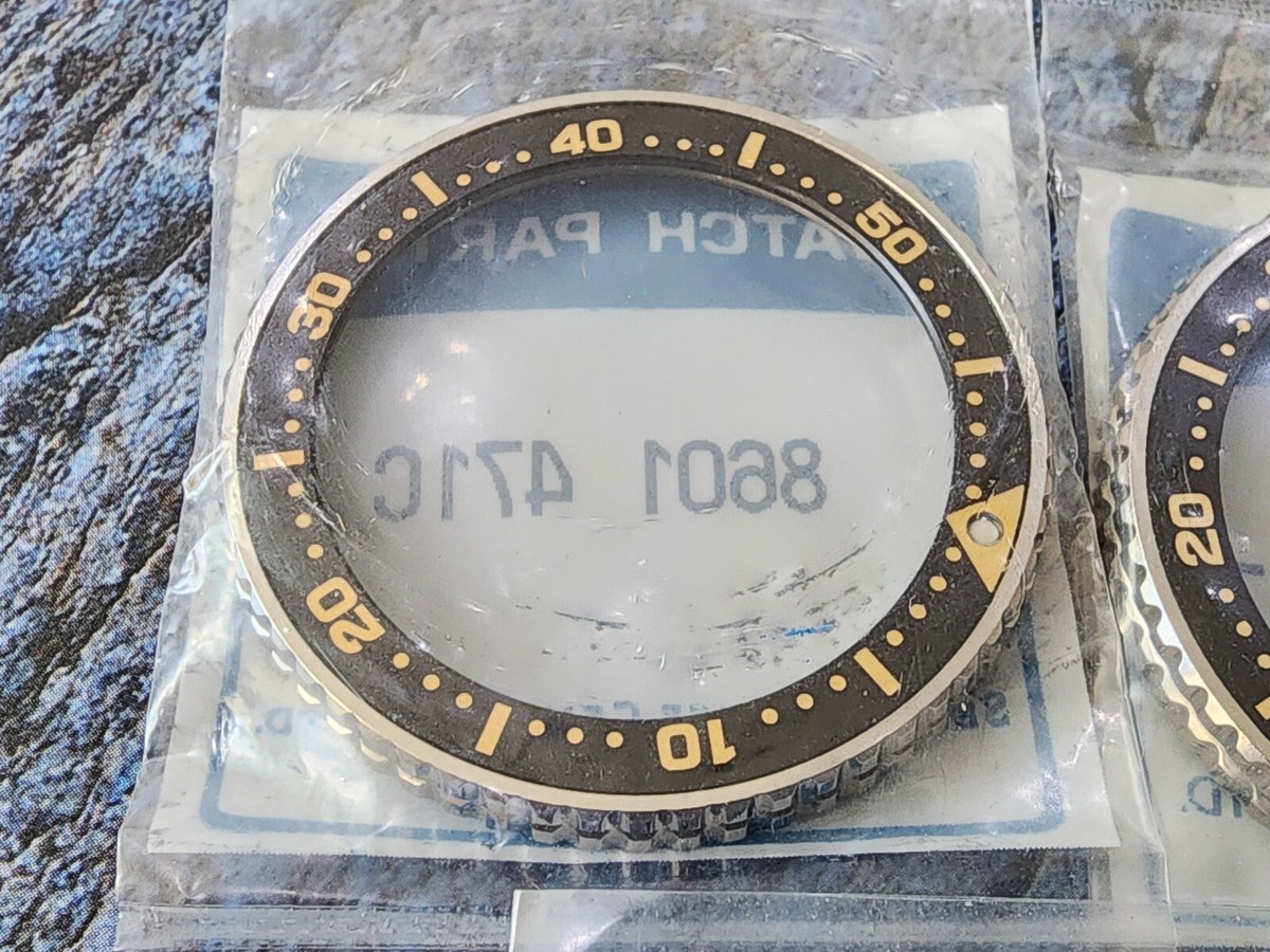 NOS ORIGINAL SEIKO BEZEL DIVER 7s26-0030 7s26-0010 SKX0013 SKX015